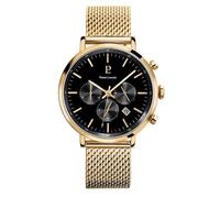 Montre Pierre Lannier chrono mailanais doré collection Baron - Bracelet acier homme