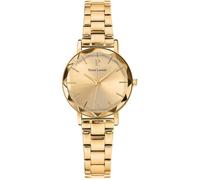 Pierre Lannier Montre Multiples Quartz, boîtier 7,3 mm, largeur 30 mm, acier doré, 5 ATM, femme