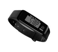 Montre Podomètre - 1,57 Pouces Tracker De Fitness PP PVC | Bracelet Numérique Blanc Noir - Podomètre Précis pour Sport Extérieur Activité Quotidien Parfait pour Marche Course Randonnée