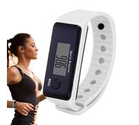 Montre Podomètre - 1,57 Pouces Tracker De Fitness PP PVC | Bracelet Numérique Blanc Noir - Podomètre Précis pour Sport Extérieur Activité Quotidien Parfait pour Marche Course Randonnée