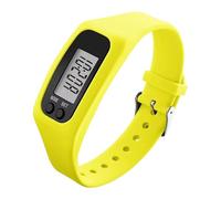 Montre podomètre avec Compteur de kilomètres parcourus, Suivi numérique de l'activité Physique et Fonction d'entraînement Quotidien, Coloris Noir, catégorie entraînement, pour (Yellow, One Size)