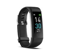 Montre podomètre de fitness sans Bluetooth ni application, compteur de pas, moniteur de sommeil, suivi des calories (noire)
