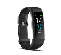 Montre podomètre de fitness sans Bluetooth ni application, compteur de pas, moniteur de sommeil, suivi des calories (noire)_M