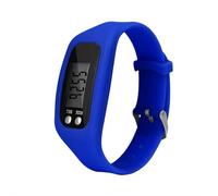 Montre podomètre sans Bluetooth/application/téléphone nécessaire, tracker de fitness avec compteur de pas, compteur de calories, grand écran LCD, bracelet en silicone léger pour la marche, la course à
