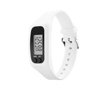Montre podomètre sans Bluetooth/application/téléphone nécessaire, tracker de fitness avec compteur de pas, compteur de calories, grand écran LCD, bracelet en silicone léger pour la marche, la course à