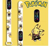 Montre Pokémon Pikachu Enfant - Bracelet LED Digital Tactile - Écran Couleur - Cadeau Garçon/Fille