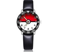 Montre - Pokémon - Pokéball - Bracelet cuir - Cadran métallisé - Mouvement quartz