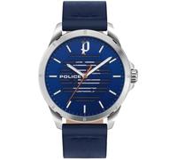 Montre - POLICE - Barwara PEWJA2204501 - Quartz - Acier inoxydable - Cuir bleu