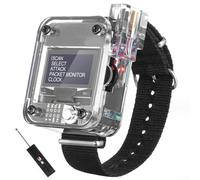 Montre portable ESP8266 - Carte de développement pour DSTIKE Deauther Watch SE, appareil de test WiFi portable avec batterie 500 mAh et protection acrylique