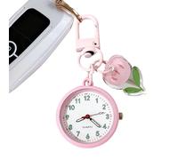 Montre porte-clés - Montre de poche, breloque de sac à main, décoration de sac à dos d'étudiant portable, décoration mignonne, sac, accessoire clé pour femmes, filles, enfants, sac à main, sac à main