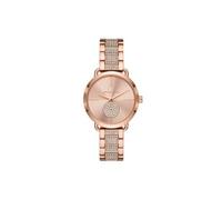 Montre Portia de Michael Kors à trois aiguilles en acier inoxydable, dorée rose, pour femme, MK4598