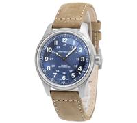Montre pour des hommes Hamilton Khaki Automatique Bleu Cadran Robe H70545540