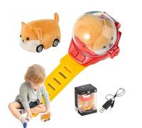 Montre pour Enfant - Jouet de Voiture télécommandé - Chargeur USB - Voiture de Course télécommandée - Chien électrique en Peluche - Petit Jouet de Voiture pour et