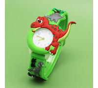 Montre Pour Enfants À Quartz 3d Mignonne De Tyrannosaure Dinosaure, Montre À Quartz Classique Pour Apprendre L'heure Taille Unique