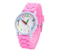 Montre pour enfants avec bracelet en silicone avec pinces à crayon, grand nombre d'affichage, crochet de sécurité pour l'école, les classes, l'observateur de l'heure, a