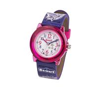 Montre pour enfants Scout série Crystal Unicorn rose/violet bracelet en simil...