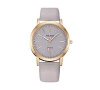 Montre pour femme avec bracelet en silicone - Montre à quartz pour homme - Approuvée par les chemins de fer, gris, taille unique