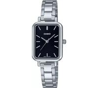 Montre pour femme Casio LTP-V009D-1E rectangulaire à petit cadran noir en aci...