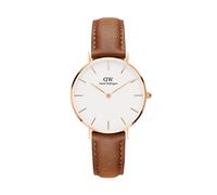 Montre pour femme Daniel Wellington petit cadran blanc bracelet cuir DW00100228