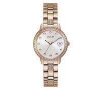 Montre pour femme Guess Three of Hearts à quartz cadran blanc bracelet en aci...