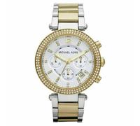 Montre pour femmes Michael Kors Parker MK5626 Two-Tone Chronograph - boîtier 39 mm, doré et argenté, étanche 100 m, guichet date