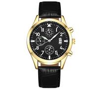 Montre pour homme avec fonction cuir populaire et calendrier lumineux, a, One Size