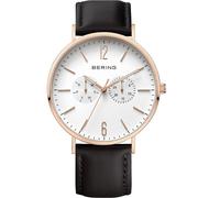 Montre Pour Homme Bering Montre Bracelet Ultra Slim 14240-464 Cuir Tissu