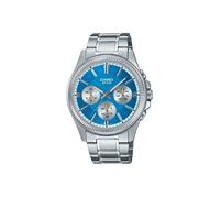 Montre pour homme - Casio - Cadran turquoise - Acier inoxydable - Résistance 50m - Quartz