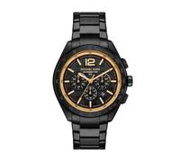 Montre pour Homme Michael Kors Accelerator 2, Mouvement chronographe à Quartz avec Bracelet en Acier Inoxydable, Ensemble Noir et Ton Or