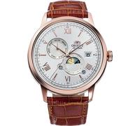 Montre pour homme Orient Bambino Sun & Moon automatique cadran argenté RA-AK0...