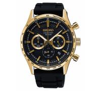 Montre Pour Homme Seiko Chronographe Noir/Or Chrono SSB446P1