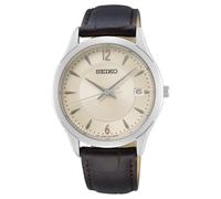 Montre pour homme Seiko Conceptual Quartz bracelet en cuir marron crème...