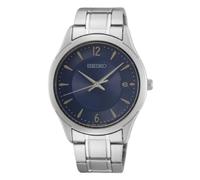 Montre pour homme Seiko Conceptual Quartz cadran bleu bracelet en acier inoxy...