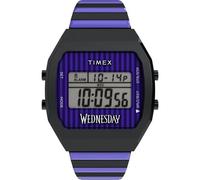 Montre pour homme Timex Digital Wednesday T80 cadran violet en acier...