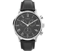 TIMEX Montre à affichage analogique 'Waterbury Classic' brun foncé / argent, Taille One Size