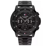 Tommy Hilfiger Montre Homme Luca 1710494 Multifonction Quartz Acier Inoxydable Noir