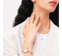Montre Quadro Mini Bezel Lumine Melrose White Rose Gold