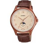 Casio Montre MTP-M110RL Homme - Cuir brun - Quartz analogique - Phase de lune