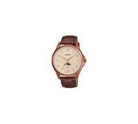 Montre quartz analogique MTP-M110RL phase de lune cuir brun