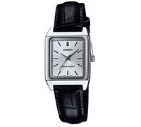 Montre Quartz Femme - Casio Collection LTP-V007L-7E1 - Argent - Cuir Noir