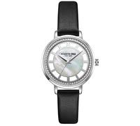 Montre Quartz Femme - Kenneth Cole New York KC51129001 - Acier inoxydable - Cadran Nacre - Bracelet Cuir Noir