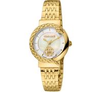 Roberto Cavalli Femmes Analogique Quartz Montre avec Bracelet en Acier Inoxydable RV1L156M1061
