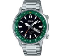 Montre Quartz Homme - Casio Collection MTD-130D-1A3 - Acier inoxydable - Noir - Argent