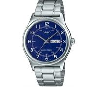 Montre Quartz Homme - Casio Collection MTP-V006D-2B - Cadran Bleu - Bracelet Acier inoxydable Argent