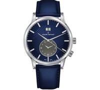 Montre Quartz Homme - Claude Bernard Classic 62007-3-BUIGN - Acier inoxydable - Cadran Bleu - Bracelet Cuir