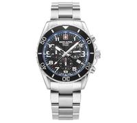 Montre Quartz Homme Swiss Alpine Military Raptor SAM7029.9135 - Acier inoxydable - Noir - Argent