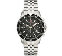 Montre Quartz Homme - Swiss Alpine Military SAM7022.9137 - Acier inoxydable - Noir - Argent