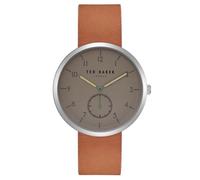 Montre Quartz Homme - TED BAKER - Josh TE50011008 - Cuir Marron - Cadran Gris - 3 Atm