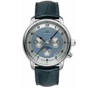 Montre quartz Zeppelin Friedrichshafen bleu moonphase 8536-3
