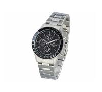 Montre radio-pilotée solaire pour homme - coloris argenté